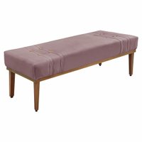 Calçadeira Recamier Queen 1,60m Gênova Veludo Lilás - Pallazio