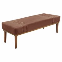 Calçadeira Recamier King 1,95m Gênova Veludo Cobre - Pallazio