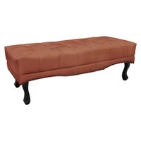 Calçadeira Recamier Solteiro 0,90m Vicenza Veludo Cobre - Pallazio