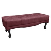 Calçadeira Recamier King 1,95m Vicenza Veludo Vinho - Pallazio