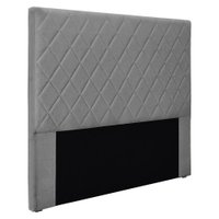 Cabeceira Queen 1,60m Esmeralda Linho Cinza Escuro - Pallazio