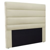 Cabeceira Solteiro 0,90m La Italiana Veludo Bege - Pallazio