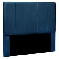 Cabeceira Casal 1,40m Ravenna Veludo Azul Marinho - Pallazio