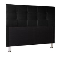 Cabeceira Solteiro 0,90m Roma Suede Preto - Pallazio