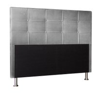 Cabeceira Solteiro 0,90m Roma Suede Cinza - Pallazio