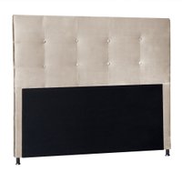 Cabeceira King 1,95m Berlim Suede Bege - Pallazio
