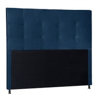 Cabeceira King 1,95m Berlim Suede Azul Marinho - Pallazio