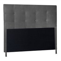 Cabeceira Solteiro 0,90m Berlim Suede Cinza - Pallazio