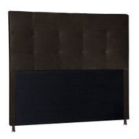 Cabeceira Solteiro 0,90m Berlim Suede Marrom - Pallazio