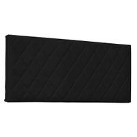 Cabeceira Painel Queen 1,60m Esmeralda Corano Preto - Pallazio