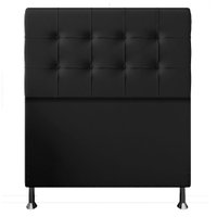 Cabeceira Solteiro 0,90m Atenas Suede Preto - Pallazio