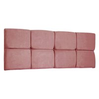 Cabeceira Painel Queen 1,60m Nina Suede Rosê - Pallazio