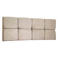 Cabeceira Painel King 1,95m Nina Suede Bege - Pallazio