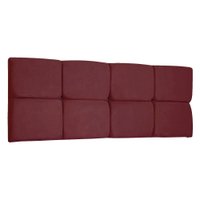 Cabeceira Painel Queen 1,60m Nina Suede Marsala - Pallazio