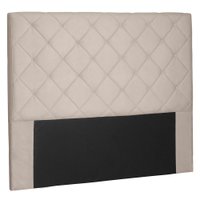 Cabeceira Queen 1,60m Tânia Suede Bege - Pallazio