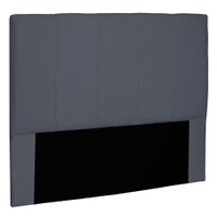 Cabeceira Solteiro 0,90m Ravenna Suede Cinza - Pallazio