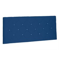 Cabeceira Painel Casal 1,40m Tânia Suede Azul Marinho - Pallazio