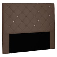 Cabeceira King 1,95m Tânia Suede Caramelo - Pallazio