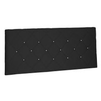 Cabeceira Painel Queen 1,60m Tânia Suede Preto - Pallazio
