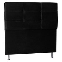 Cabeceira King 1,95m Tóquio Suede Preto - Pallazio