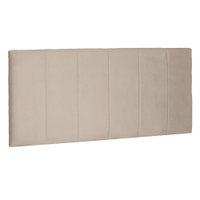 Cabeceira Painel Solteiro 0,90m Ravenna Suede Bege - Pallazio