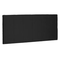 Cabeceira Painel Casal 1,40m Ravenna Suede Preto - Pallazio