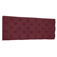 Cabeceira Painel Capitonê Queen 1,60m Jade Suede Marsala - Pallazio