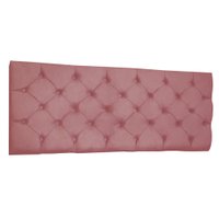 Cabeceira Painel Capitonê Queen 1,60m Jade Suede Rosê - Pallazio