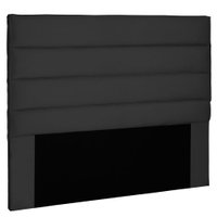 Cabeceira Queen 1,60m La Italiana Suede Preto - Pallazio