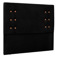 Cabeceira Casal 1,40m Genova Suede Preto - Pallazio