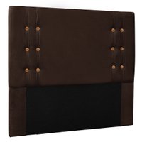 Cabeceira Queen 1,60m Genova Suede Marrom Café - Pallazio