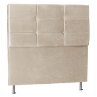 Cabeceira Casal 1,40m Tóquio Suede Bege - Pallazio