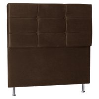 Cabeceira Solteiro 0,90m Tóquio Suede Marrom - Pallazio