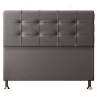 Cabeceira Casal 1,40m Atenas Suede Cinza - Pallazio