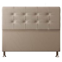 Cabeceira Casal 1,40m Atenas Suede Bege - Pallazio