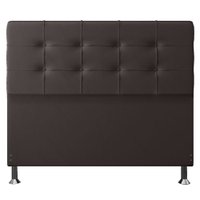 Cabeceira Casal 1,40m Atenas Suede Marrom - Pallazio