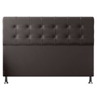 Cabeceira King 1,95m Atenas Suede Marrom - Pallazio