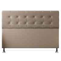 Cabeceira King 1,95m Atenas Suede Bege - Pallazio