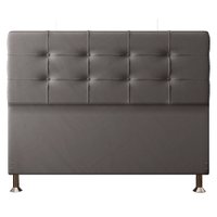 Cabeceira Queen 1,60m Atenas Suede Cinza - Pallazio