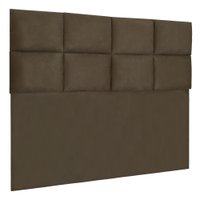 Cabeceira Modulada King 1,95m Lorena Suede Marrom - Pallazio