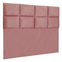 Cabeceira Modulada Casal 1,40m Lorena Suede Rosê - Pallazio