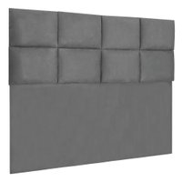 Cabeceira Modulada Casal 1,40m Lorena Suede Grafite - Pallazio