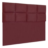 Cabeceira Modulada Solteiro 0,90m Lorena Suede Marsala - Pallazio
