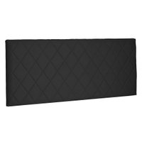 Cabeceira Painel Casal 1,40m Esmeralda Suede Preto - Pallazio