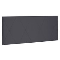 Cabeceira Painel Solteiro 0,90m Aquilla Suede Cinza - Pallazio