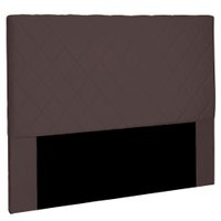 Cabeceira King 1,95m Esmeralda Suede Marrom Café - Pallazio