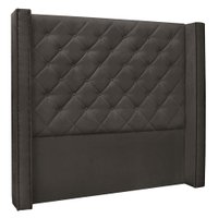 Cabeceira Solteiro 0,90m Vicenza Suede Cinza - Pallazio