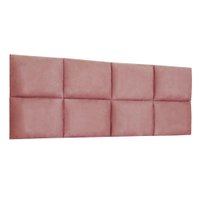 Cabeceira Painel Modulada Queen 1,60m Lorena Suede Rosê - Pallazio