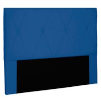 Cabeceira King 1,95m Aquilla Suede Azul Marinho - Pallazio