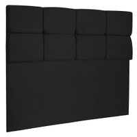 Cabeceira Solteiro 0,90m Nina Suede Preto - Pallazio